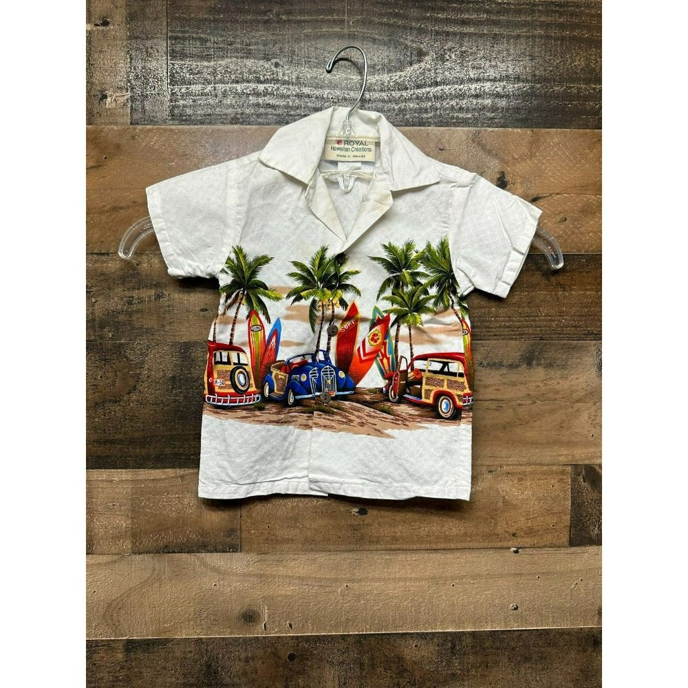 Ky's Baby's Short Sleeve Button Up Size 1 *Made in‎ USA*